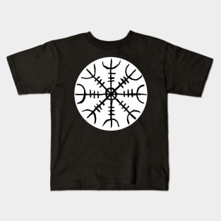 Helm of Awe (Ægishjálmur) round Kids T-Shirt